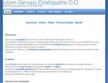 Tablet Screenshot of osteopathe-paris12.com
